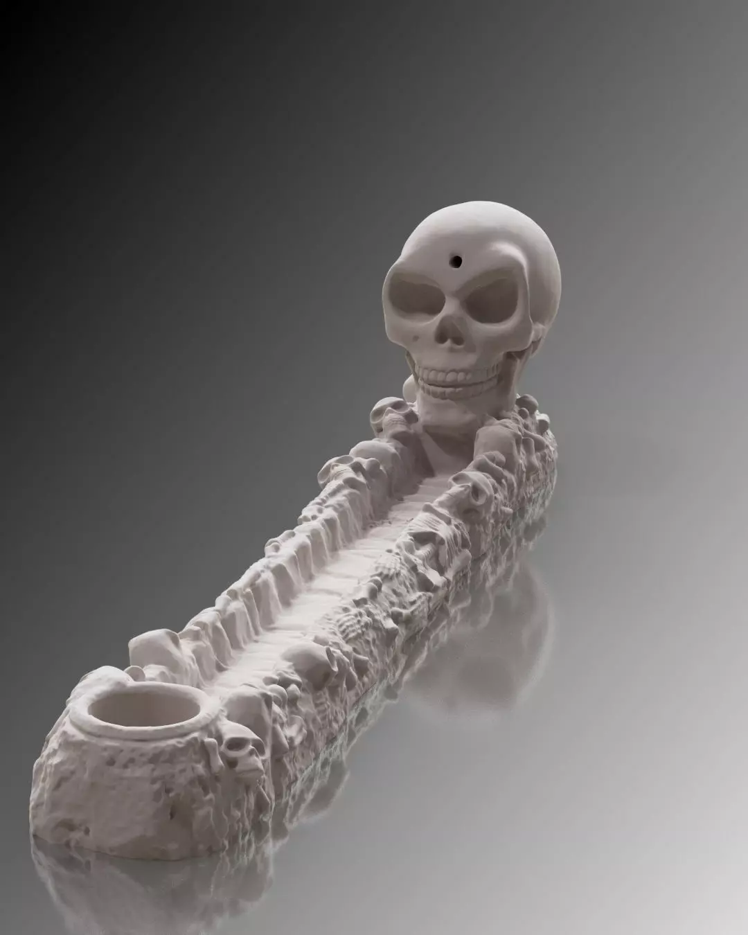 Skeleton Incense Burner 3D print model_3