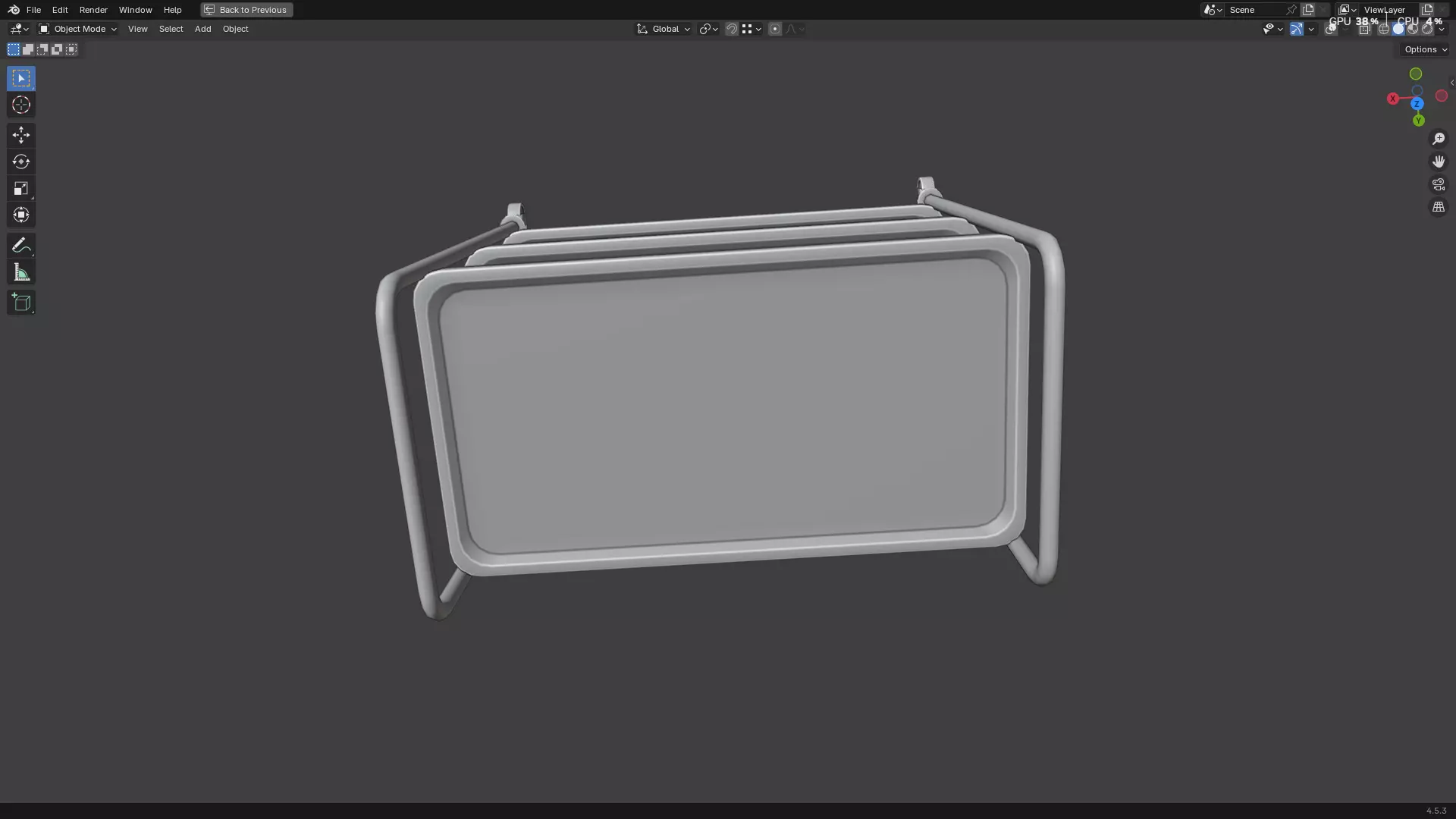 Hospital Medical Cart PBR 3D model_23