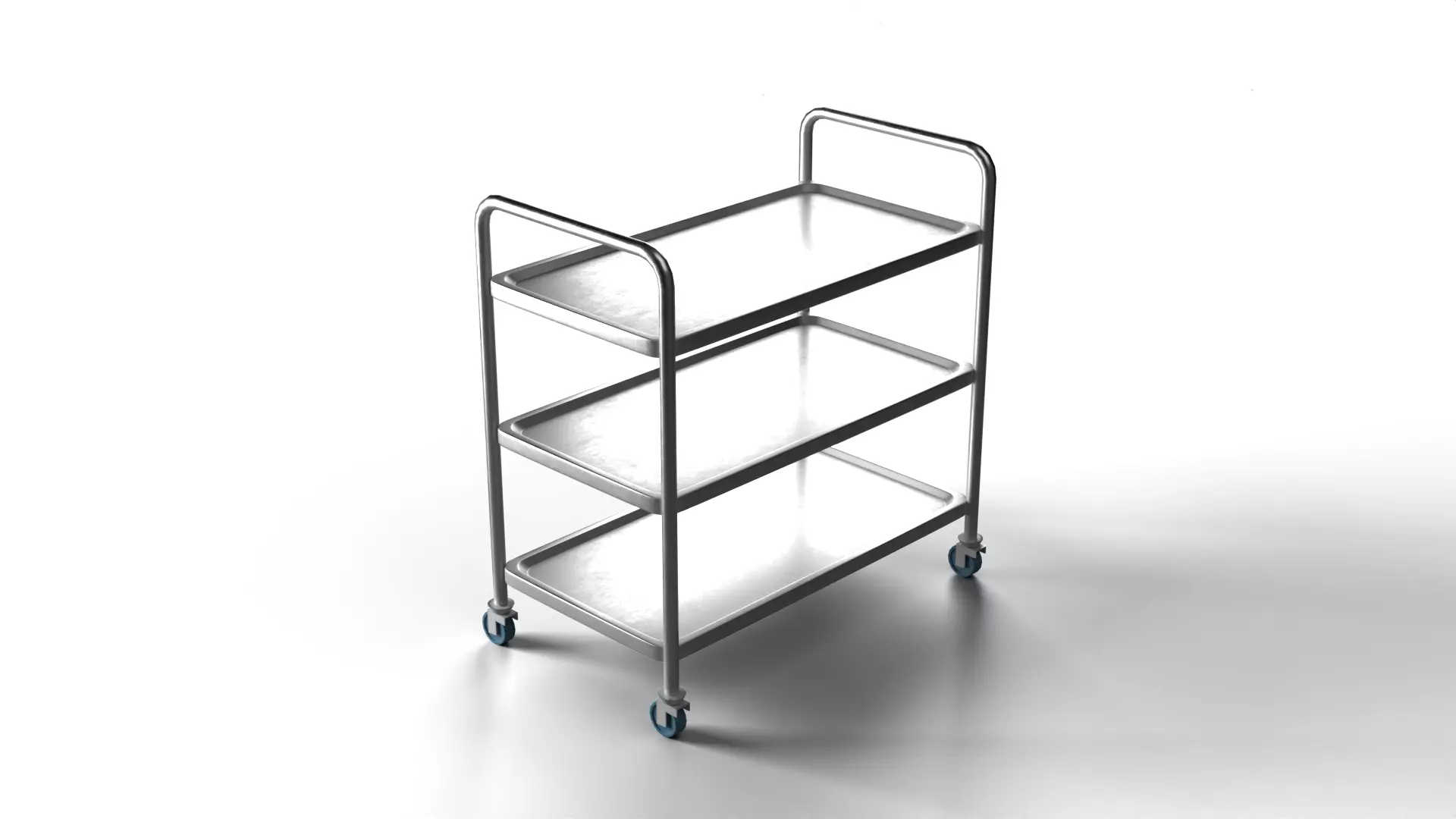 Hospital Medical Cart PBR 3D model_3