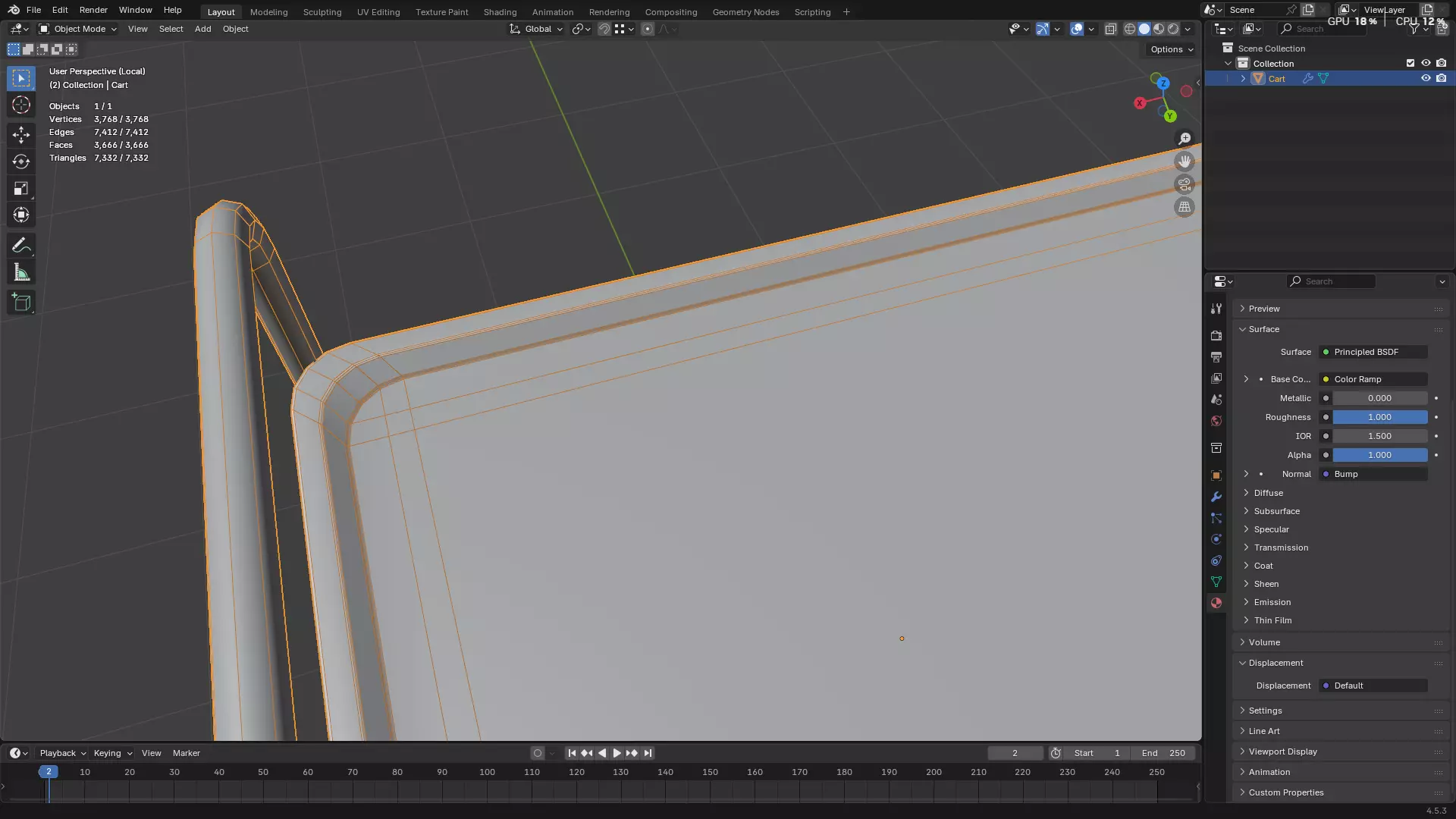 Hospital Medical Cart PBR 3D model_42