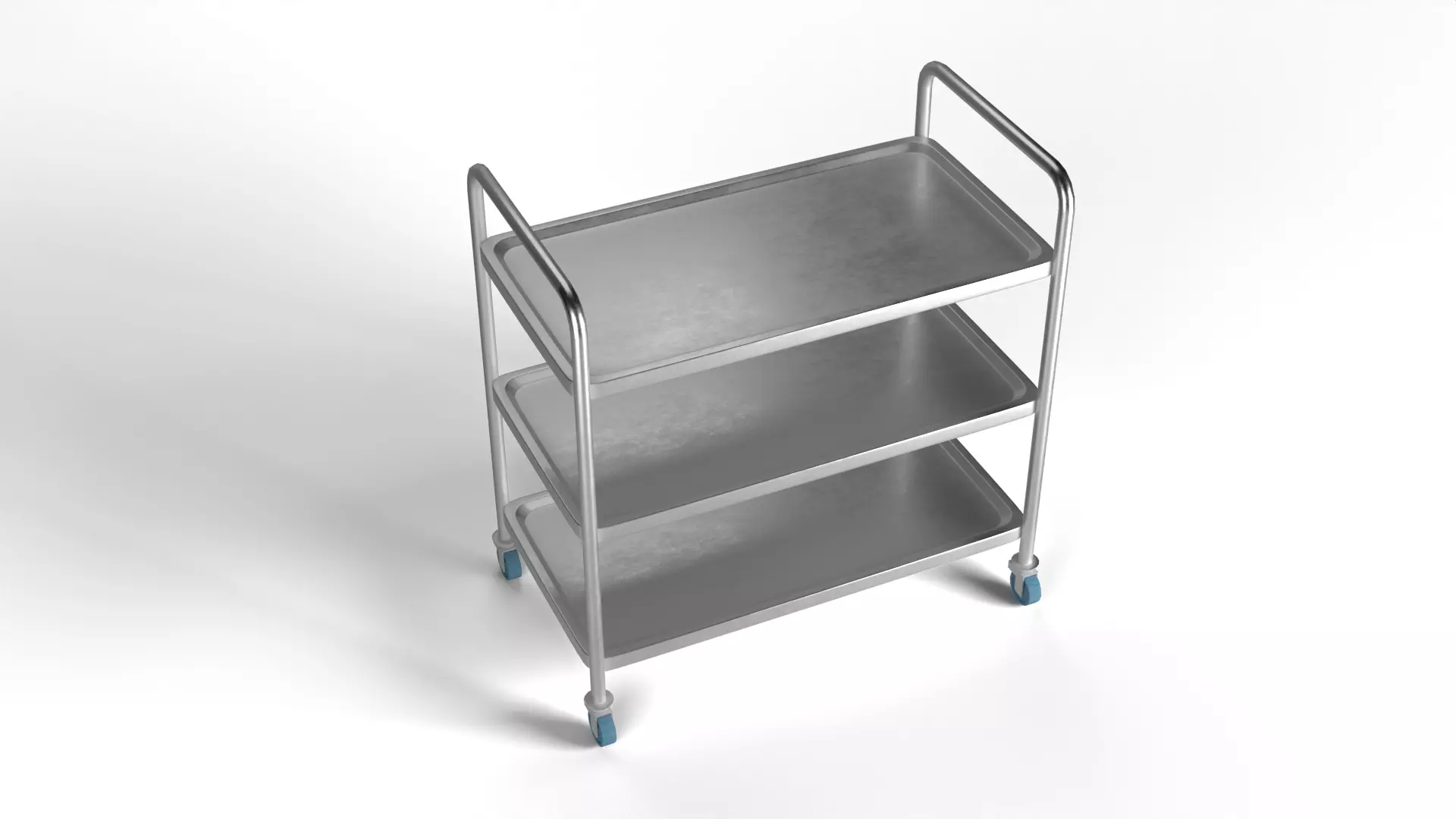 Hospital Medical Cart PBR 3D model_2