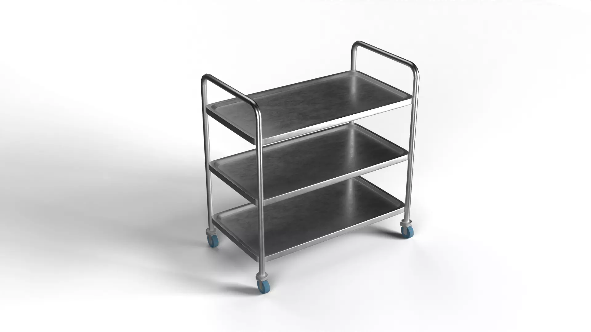 Hospital Medical Cart PBR 3D model_0