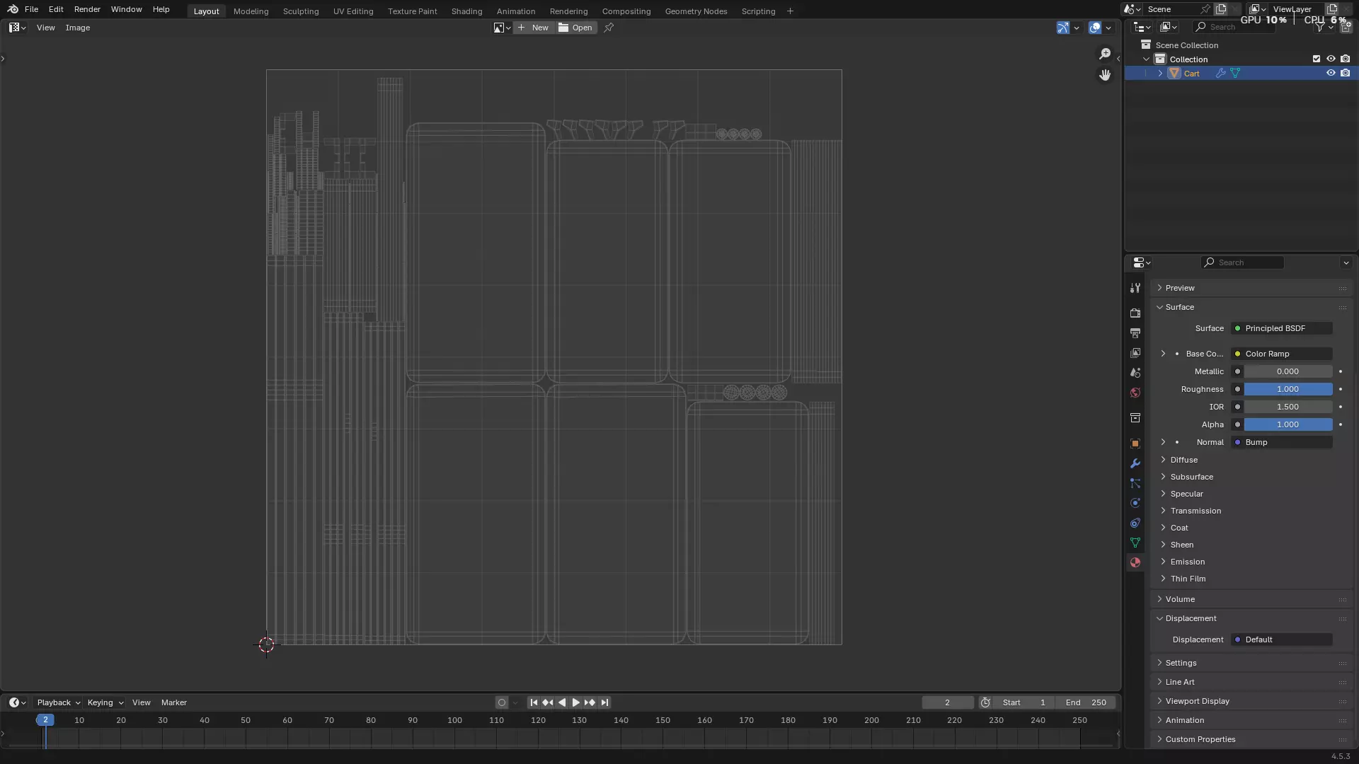 Hospital Medical Cart PBR 3D model_35