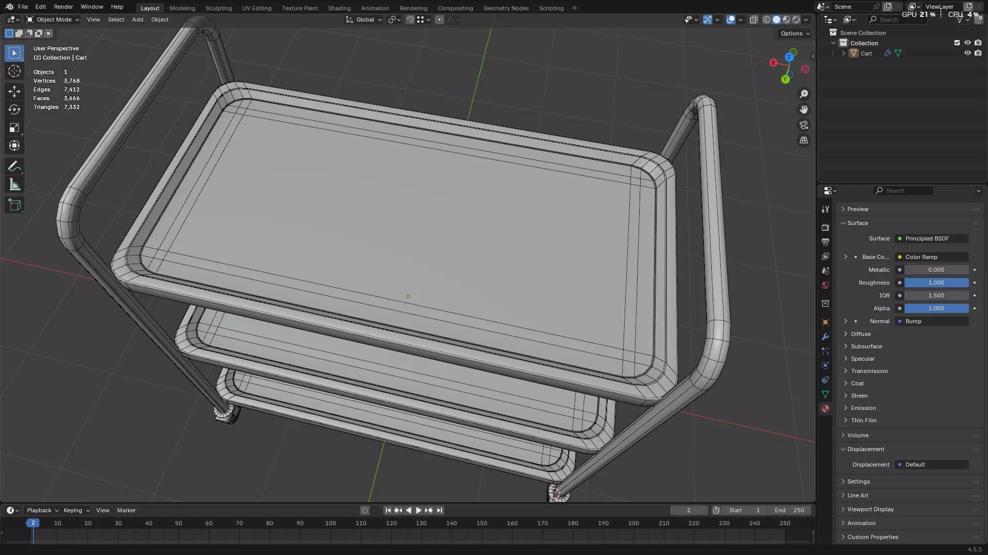 Hospital Medical Cart PBR 3D model_31