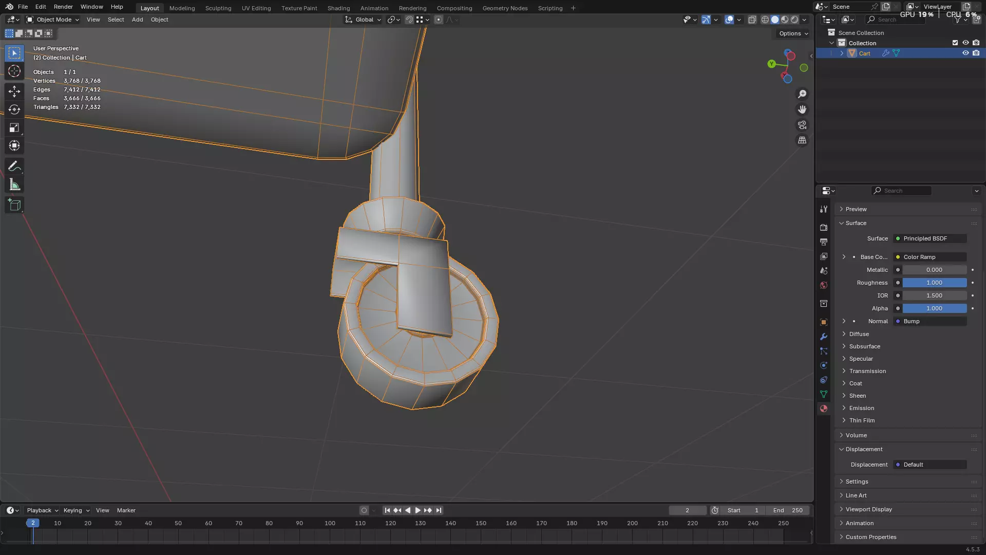 Hospital Medical Cart PBR 3D model_38