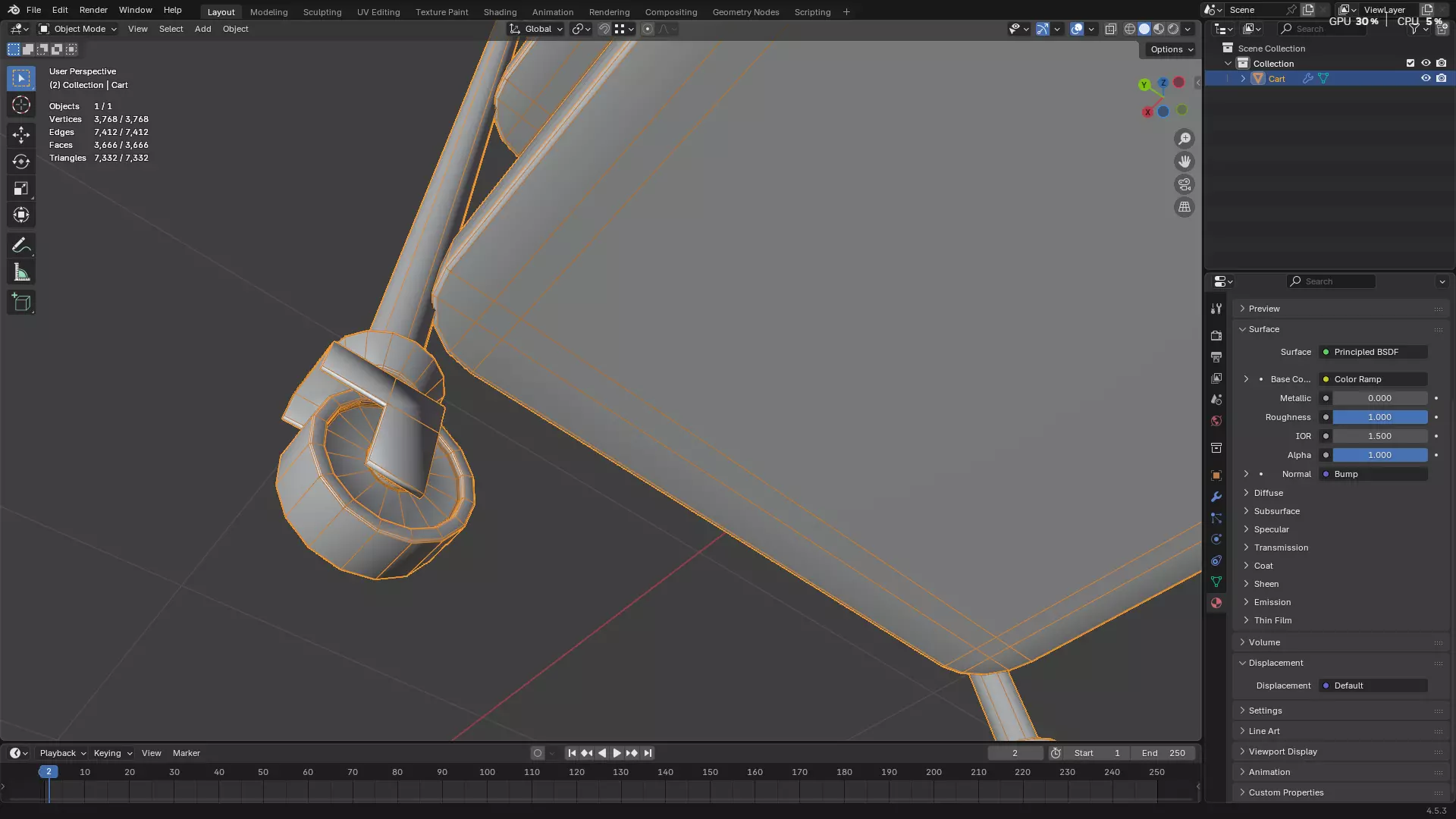 Hospital Medical Cart PBR 3D model_37