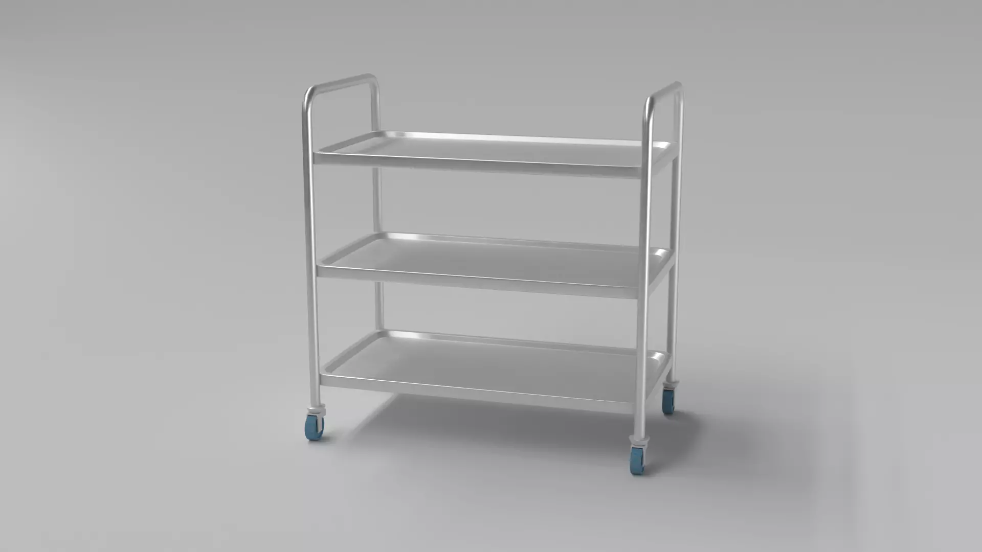 Hospital Medical Cart PBR 3D model_1
