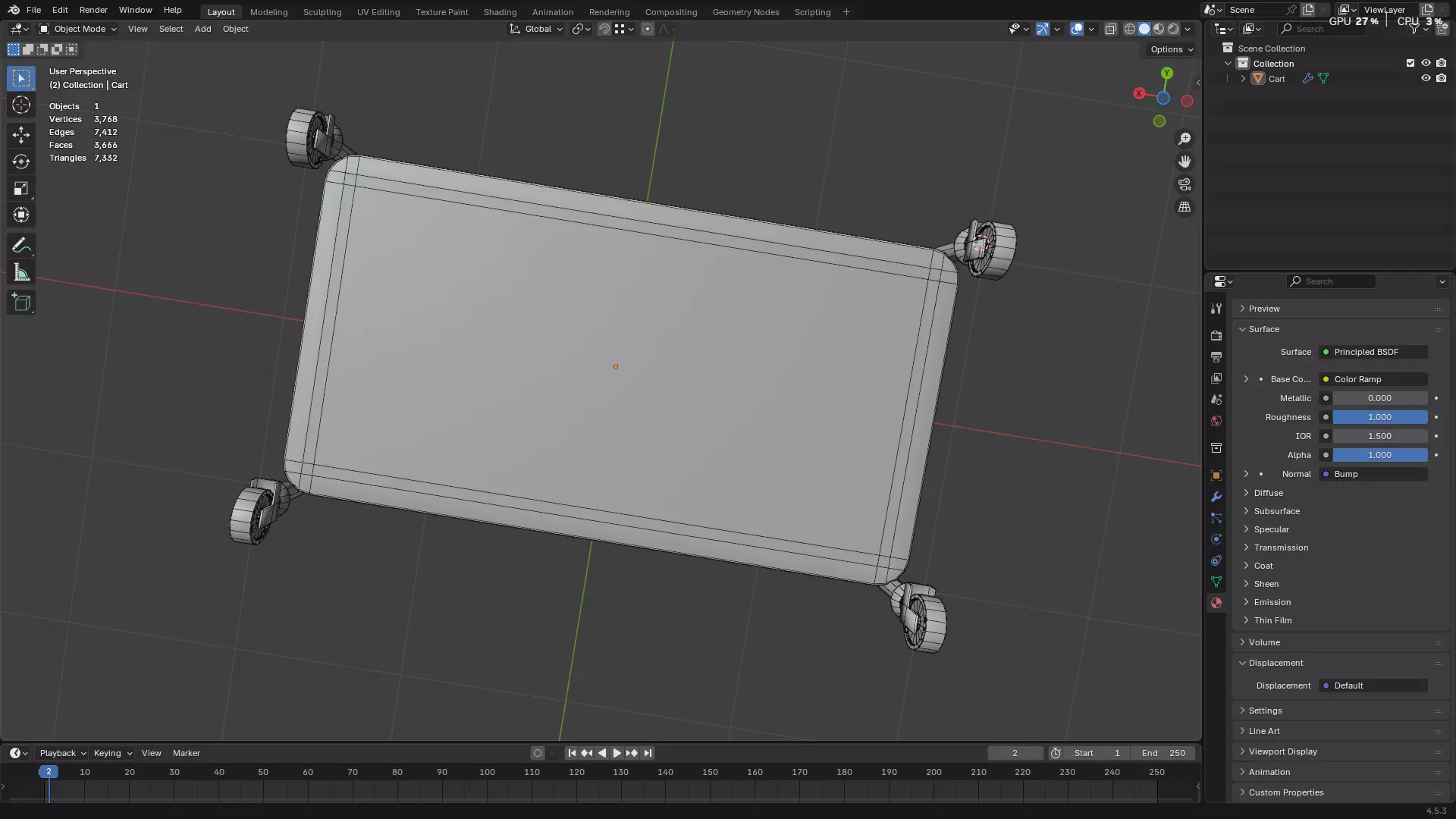 Hospital Medical Cart PBR 3D model_32