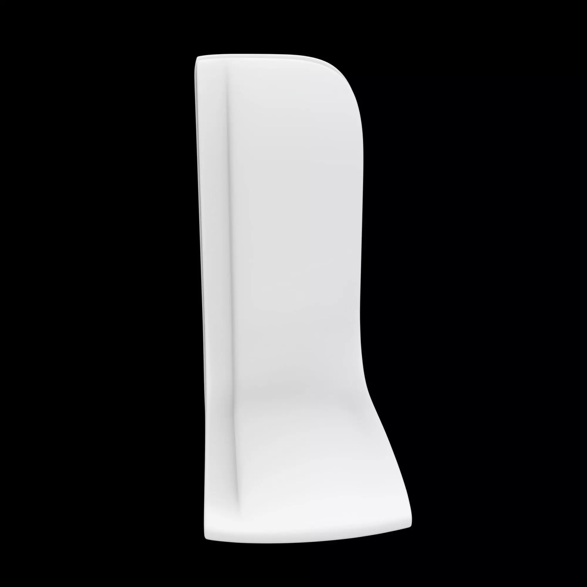 Curved Bookend 3D Printable Model referen 3D print model_5