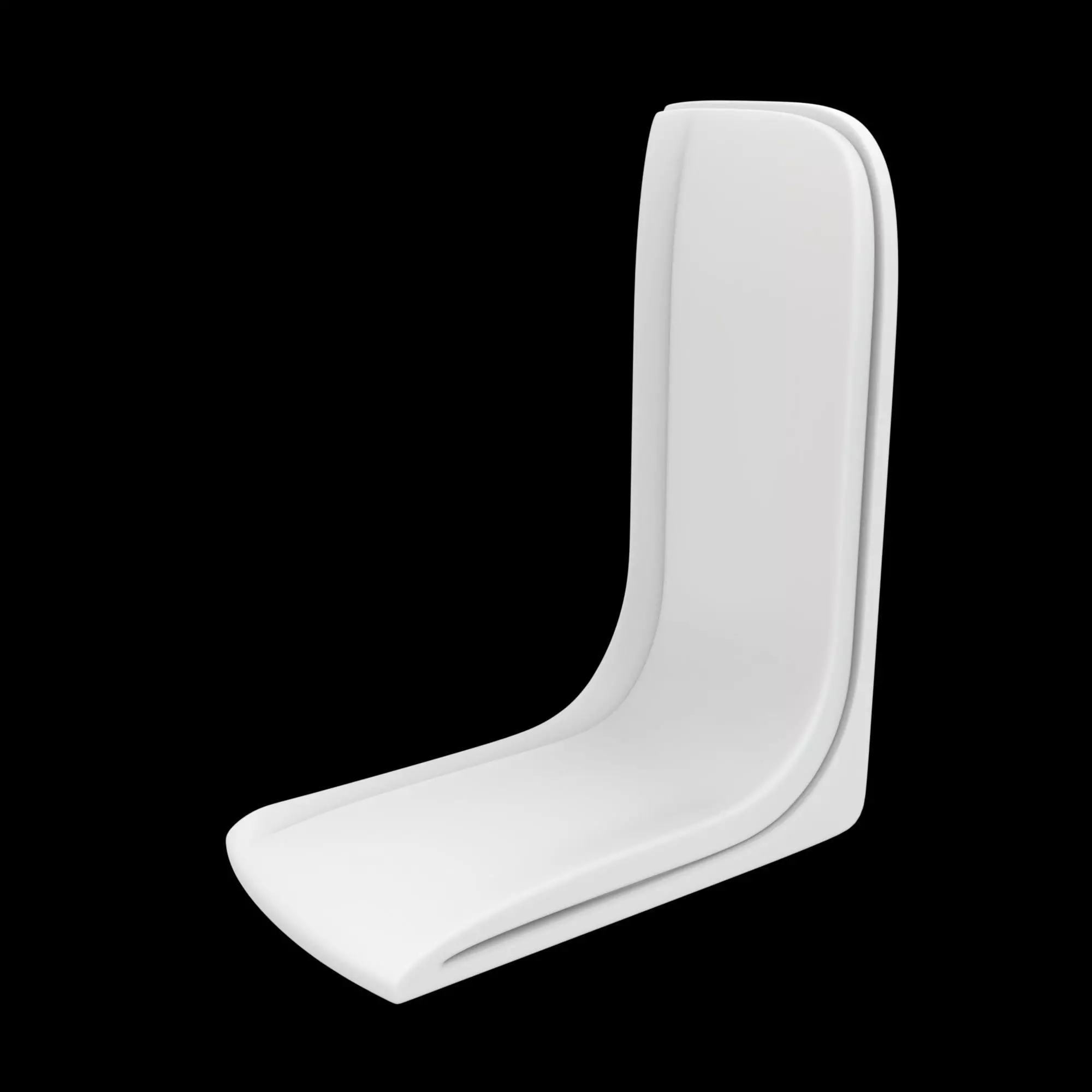 Curved Bookend 3D Printable Model referen 3D print model_0