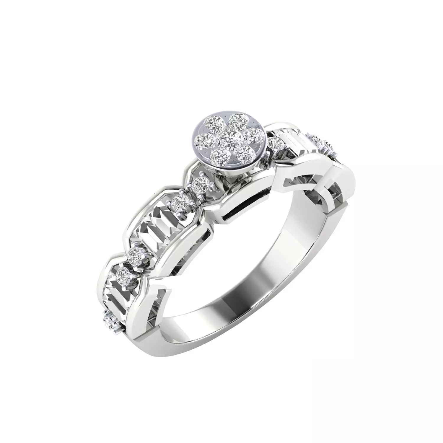  Women Ring Render 3dm STL MTL SLC JCD OBJ FBX Details 3D print model_9