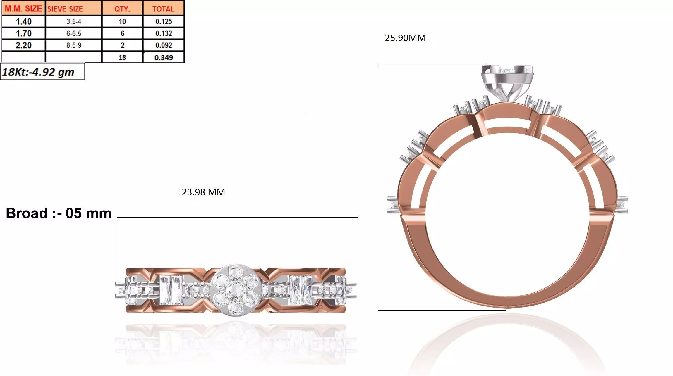  Women Ring Render 3dm STL MTL SLC JCD OBJ FBX Details 3D print model_25