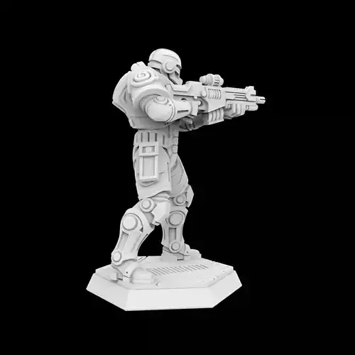 Cyberpunk Soldier 3D Printable Miniature