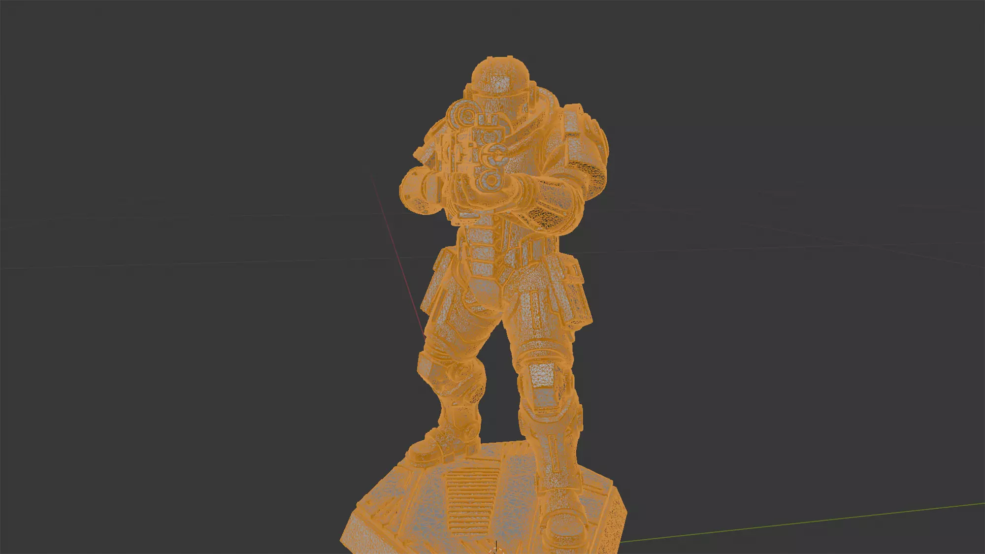 Cyberpunk Soldier 3D Printable Miniature 3D print model_7