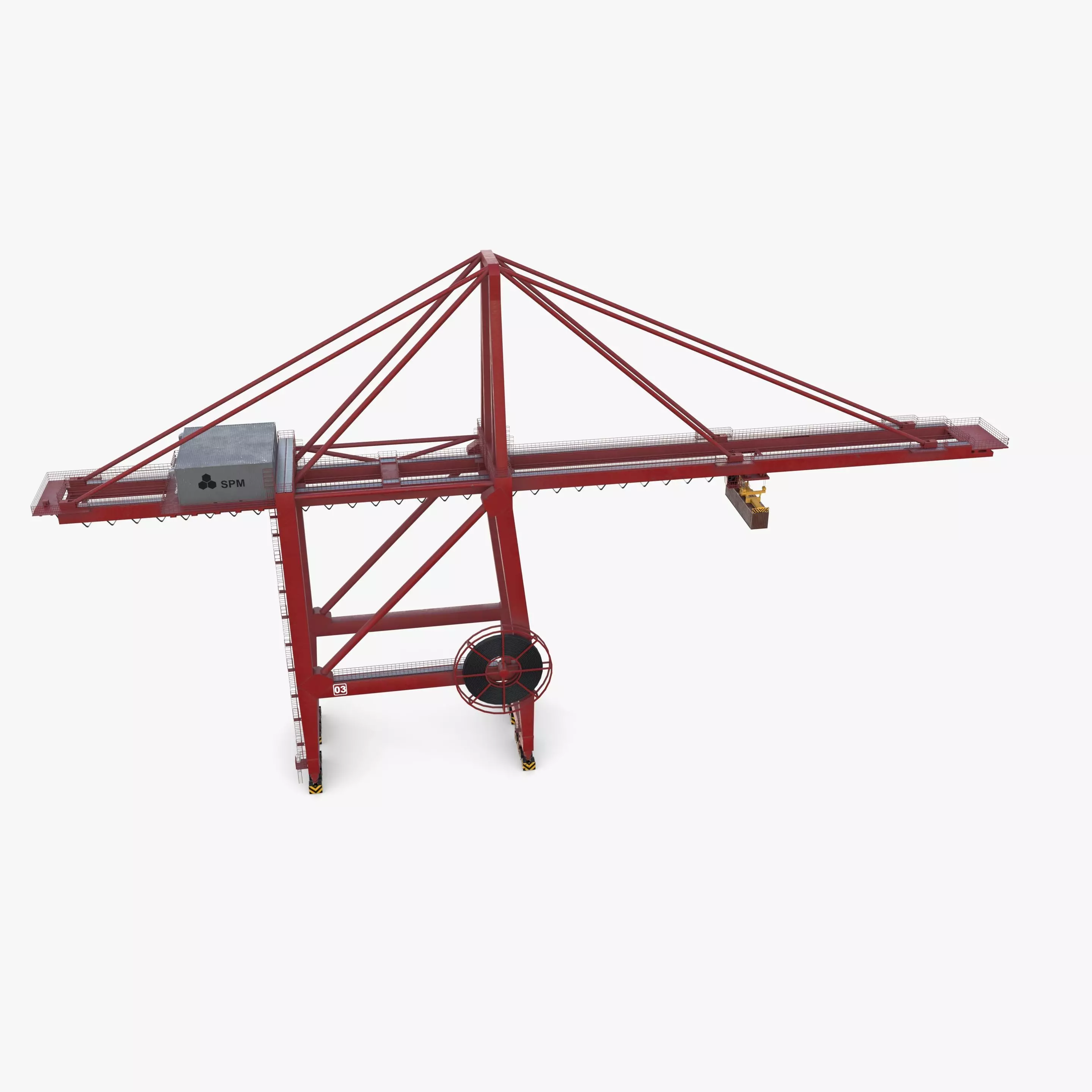 Port Crane V1 3D model_4