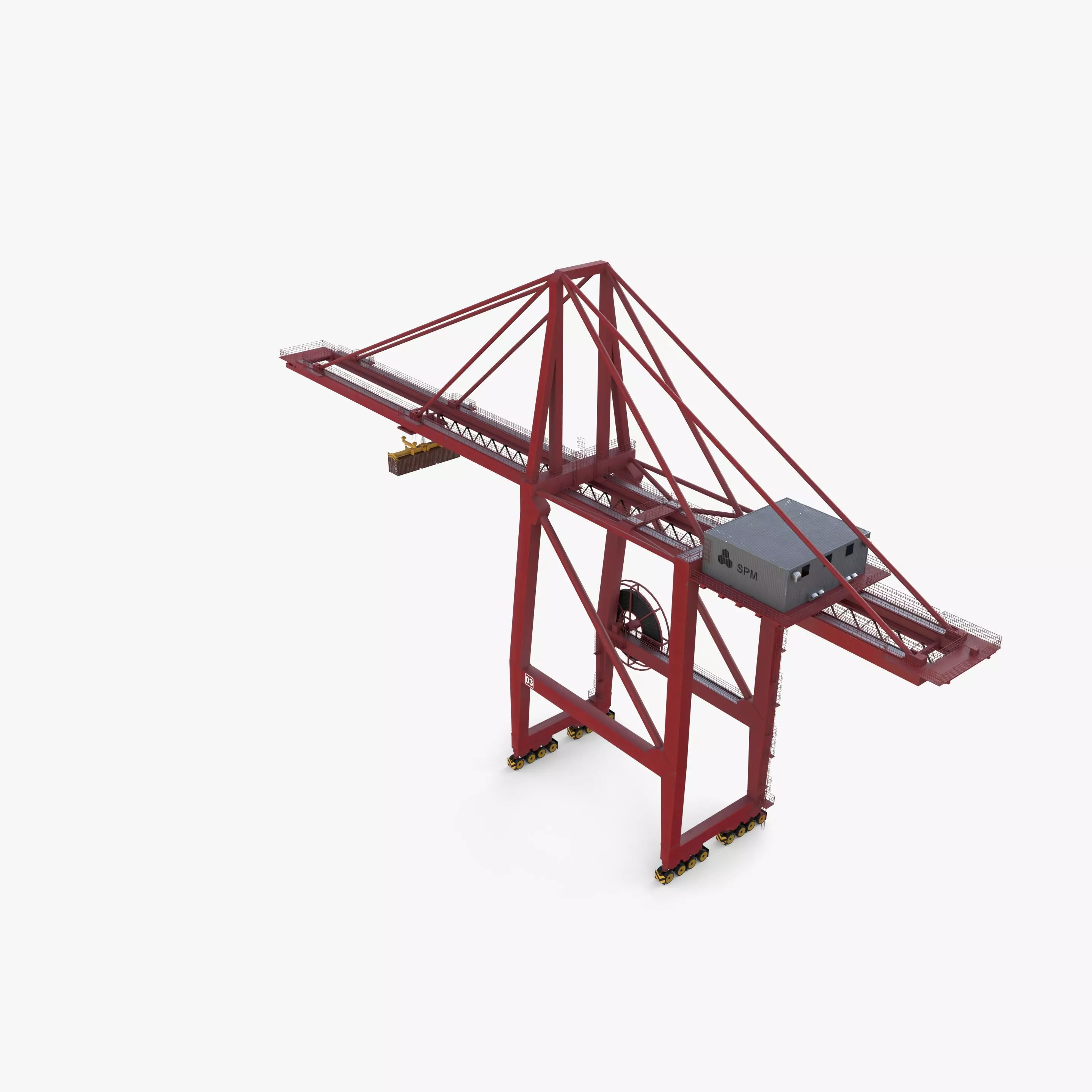 Port Crane V1 3D model_1