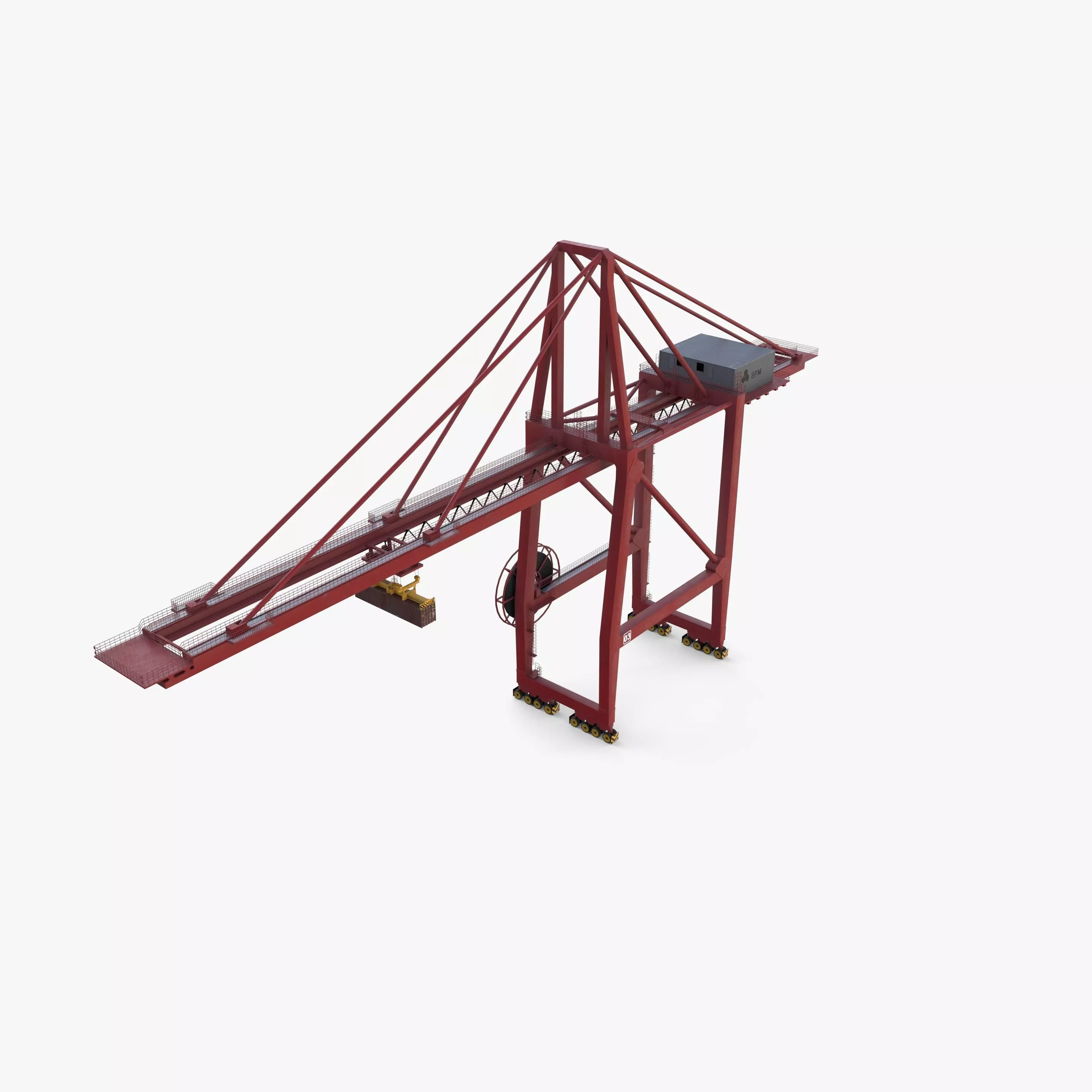 Port Crane V1 3D model_6