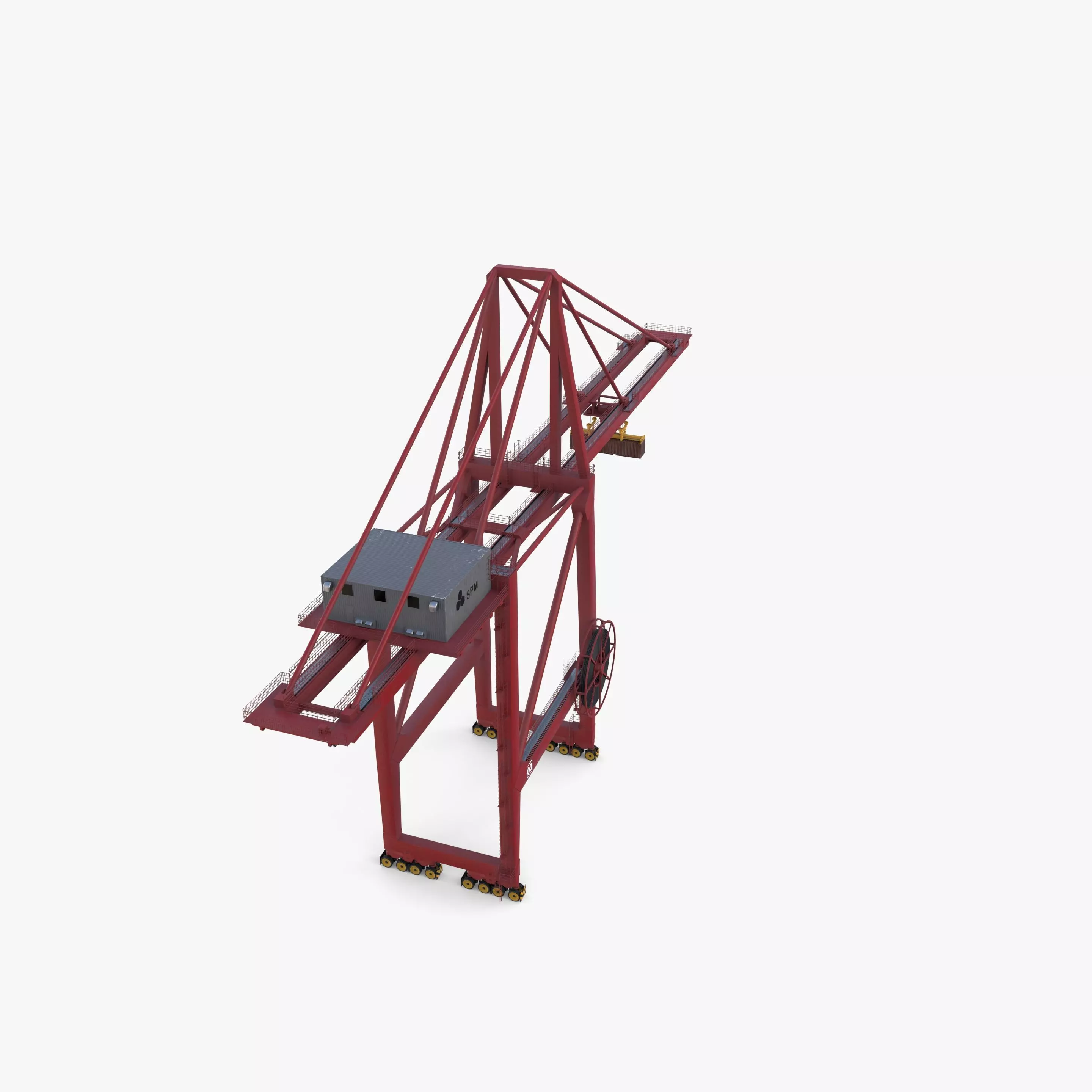 Port Crane V1 3D model_3