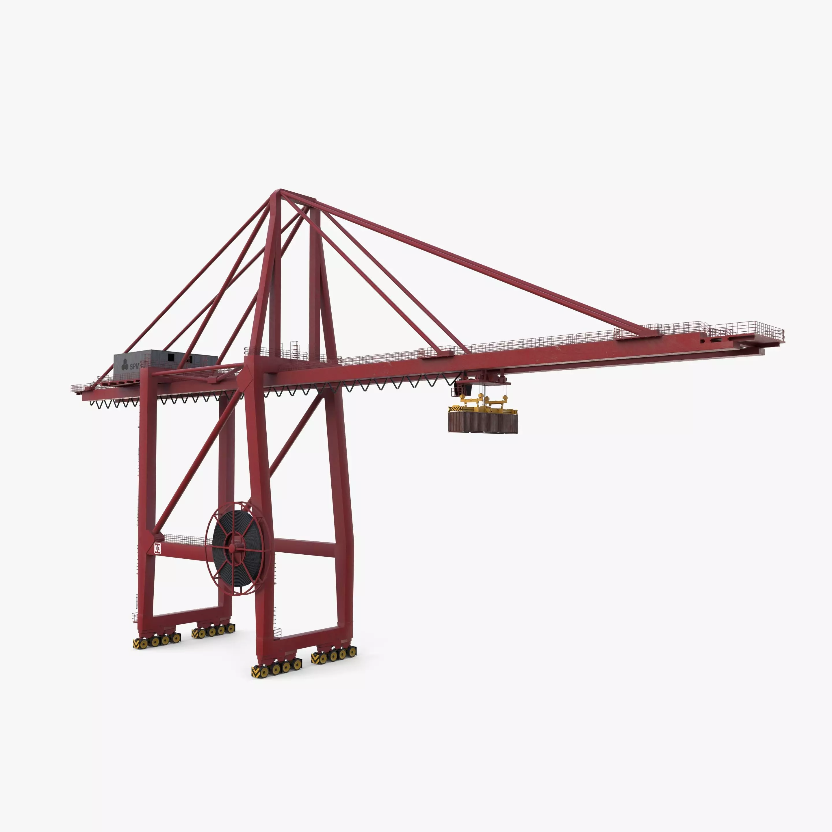 Port Crane V1 3D model_0