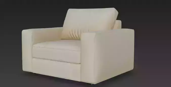 Single Sofa 3d Model