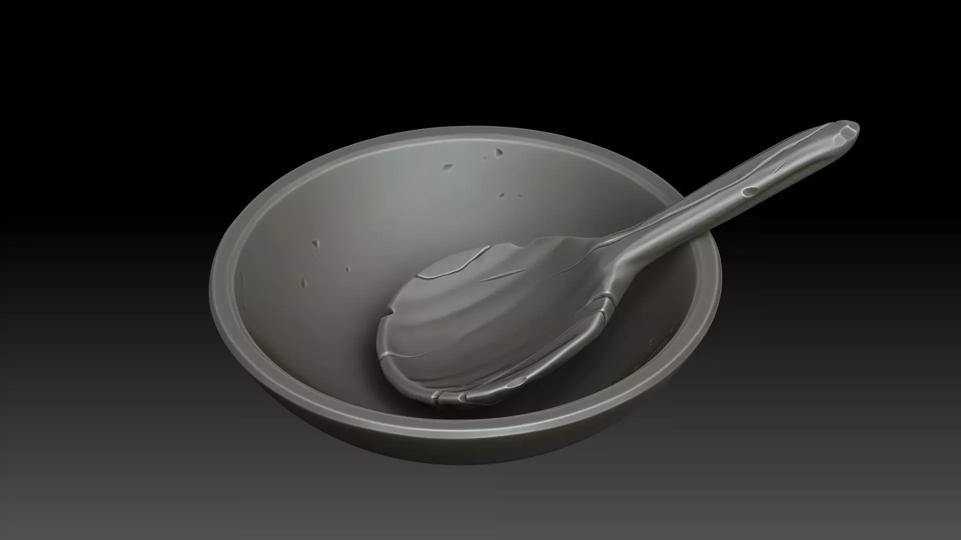 Stylized dishes 3D model_7