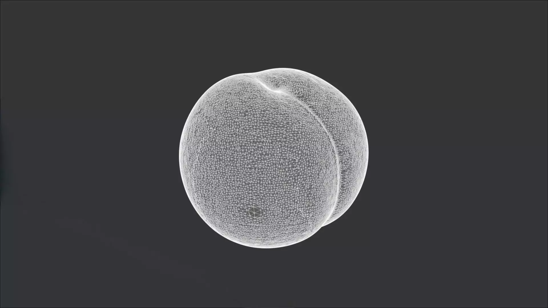 A Peach 3D model_3