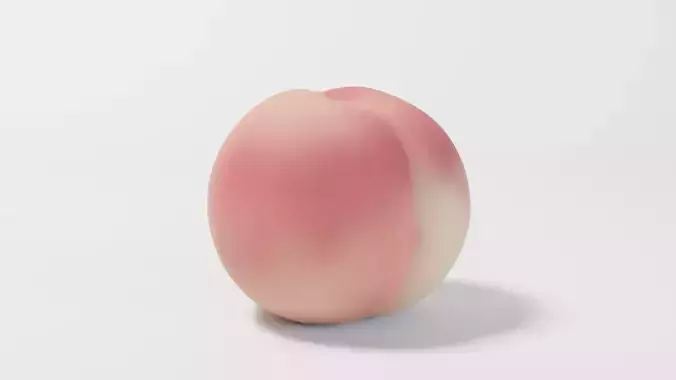A Peach 3D model