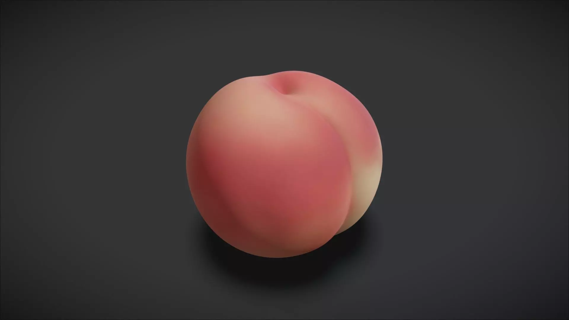 A Peach 3D model_1