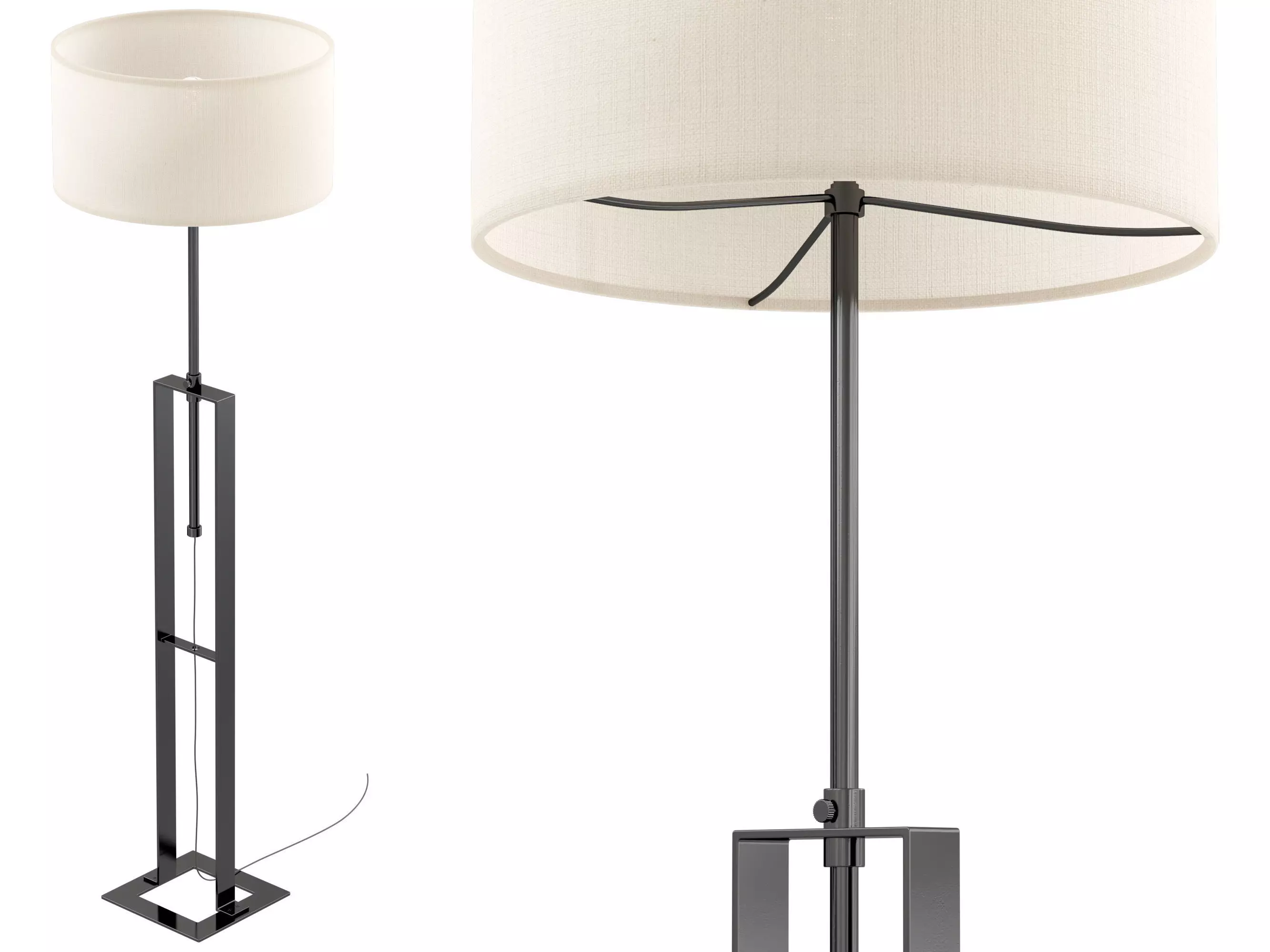 Tall Floor Lamp 3D model_0