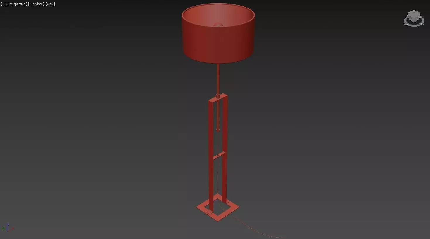 Tall Floor Lamp 3D model_14