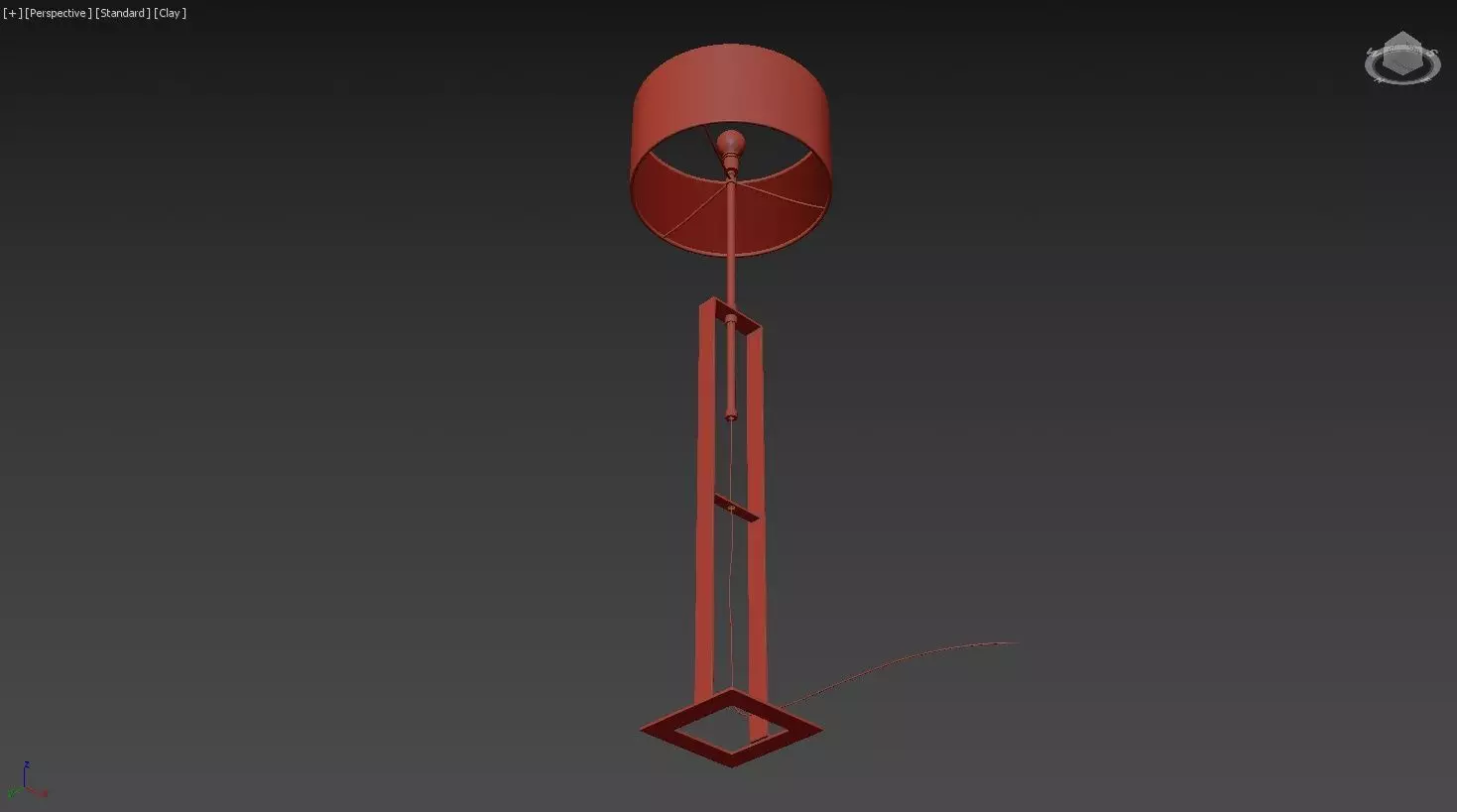 Tall Floor Lamp 3D model_16