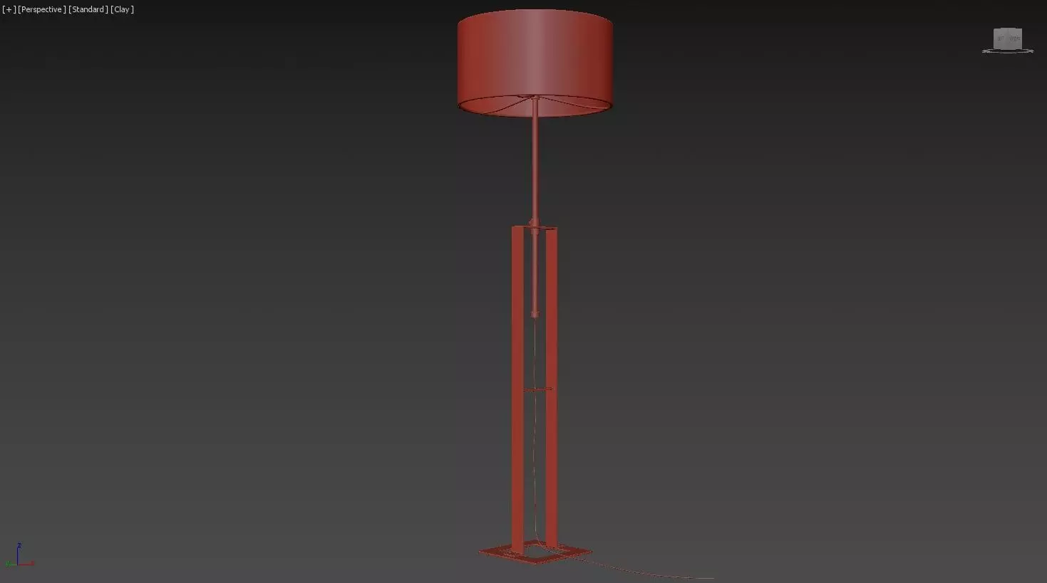 Tall Floor Lamp 3D model_15