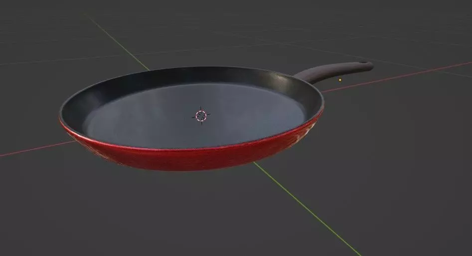 Realistic Frying Pan 3D Model 3D model_0