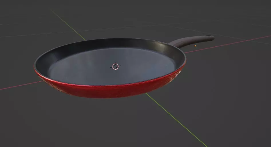 Realistic Frying Pan 3D Model 3D model_1