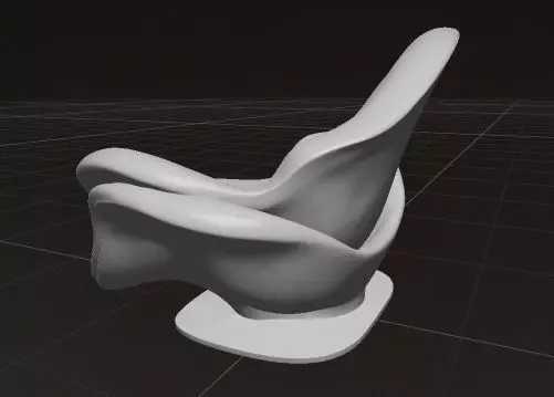 Flair  Modern and Unique Chair 3D model_3
