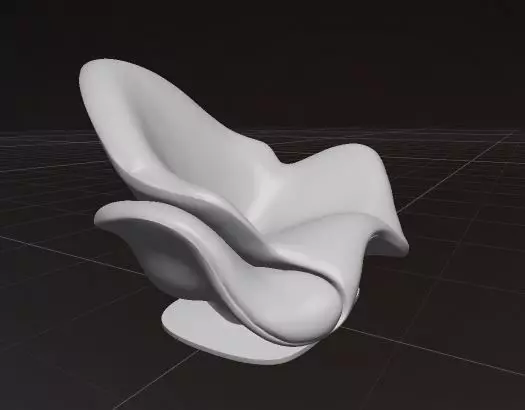 Flair  Modern and Unique Chair 3D model_4
