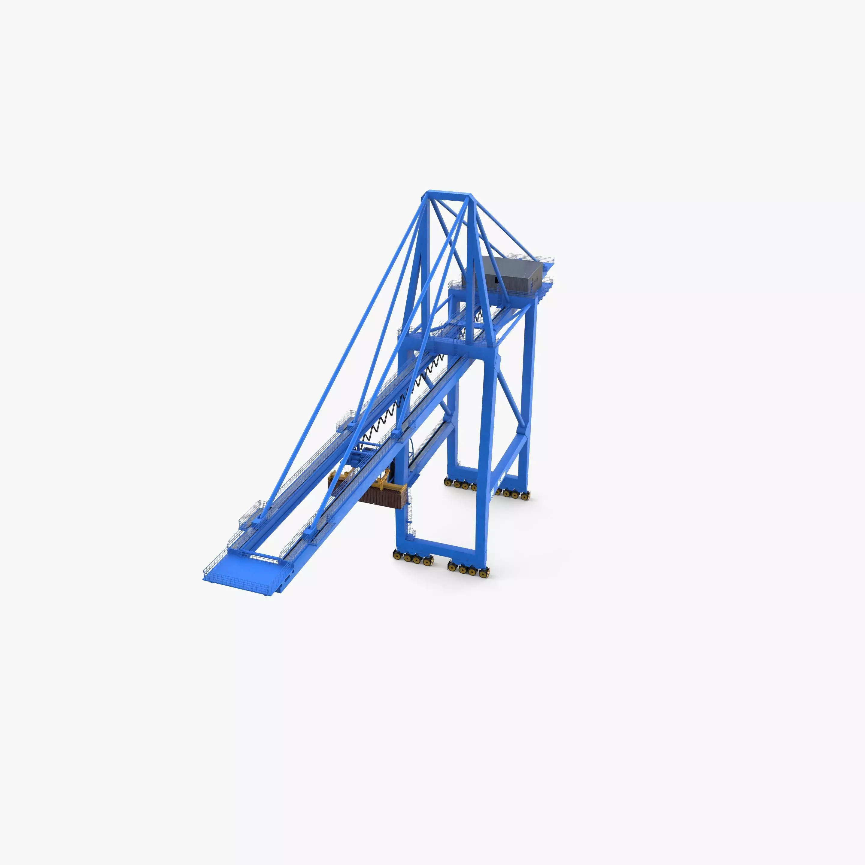 Port Crane V2 3D model_5