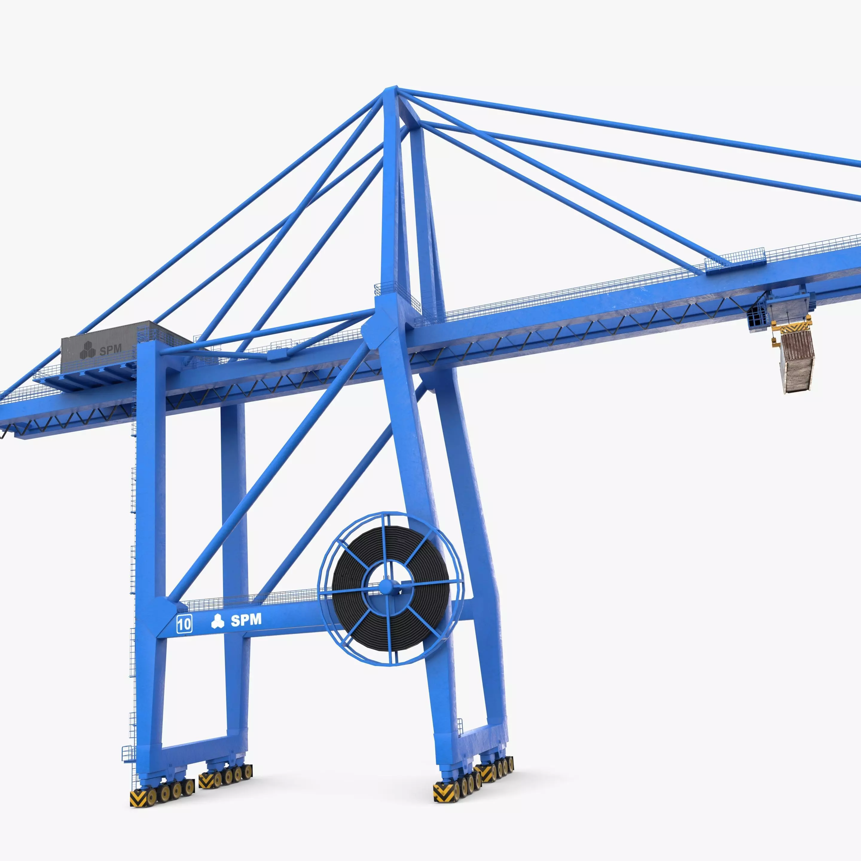 Port Crane V2 3D model_9