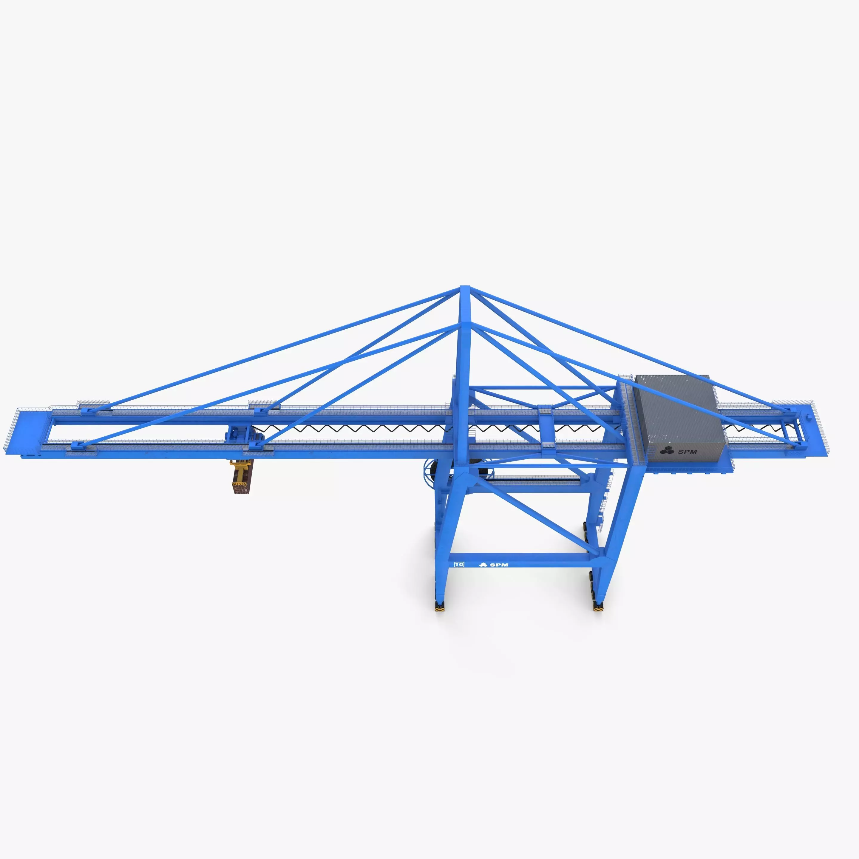Port Crane V2 3D model_10