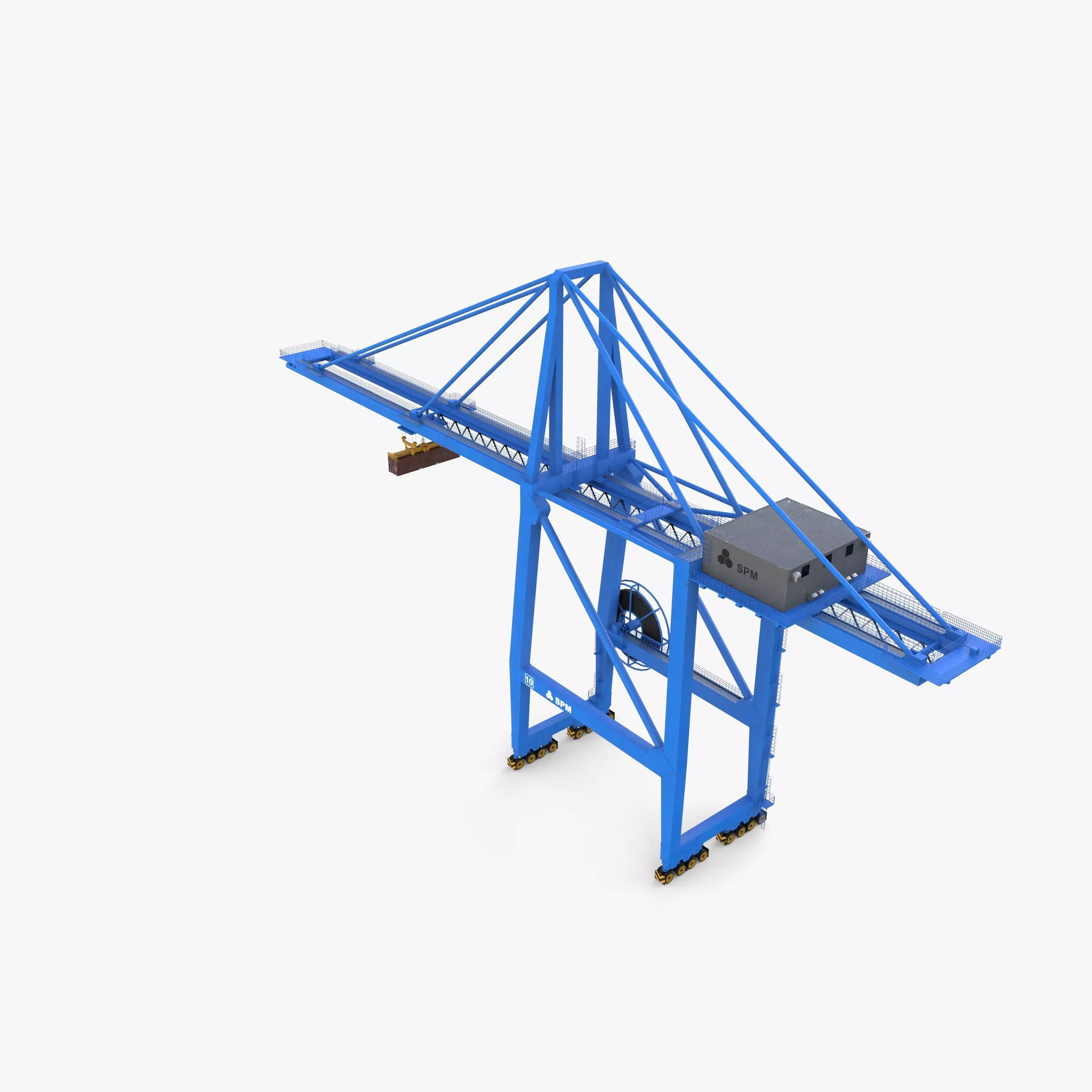 Port Crane V2 3D model_1