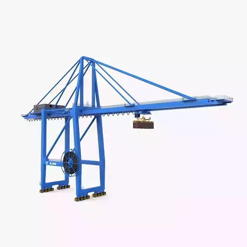 Port Crane V2 3D model