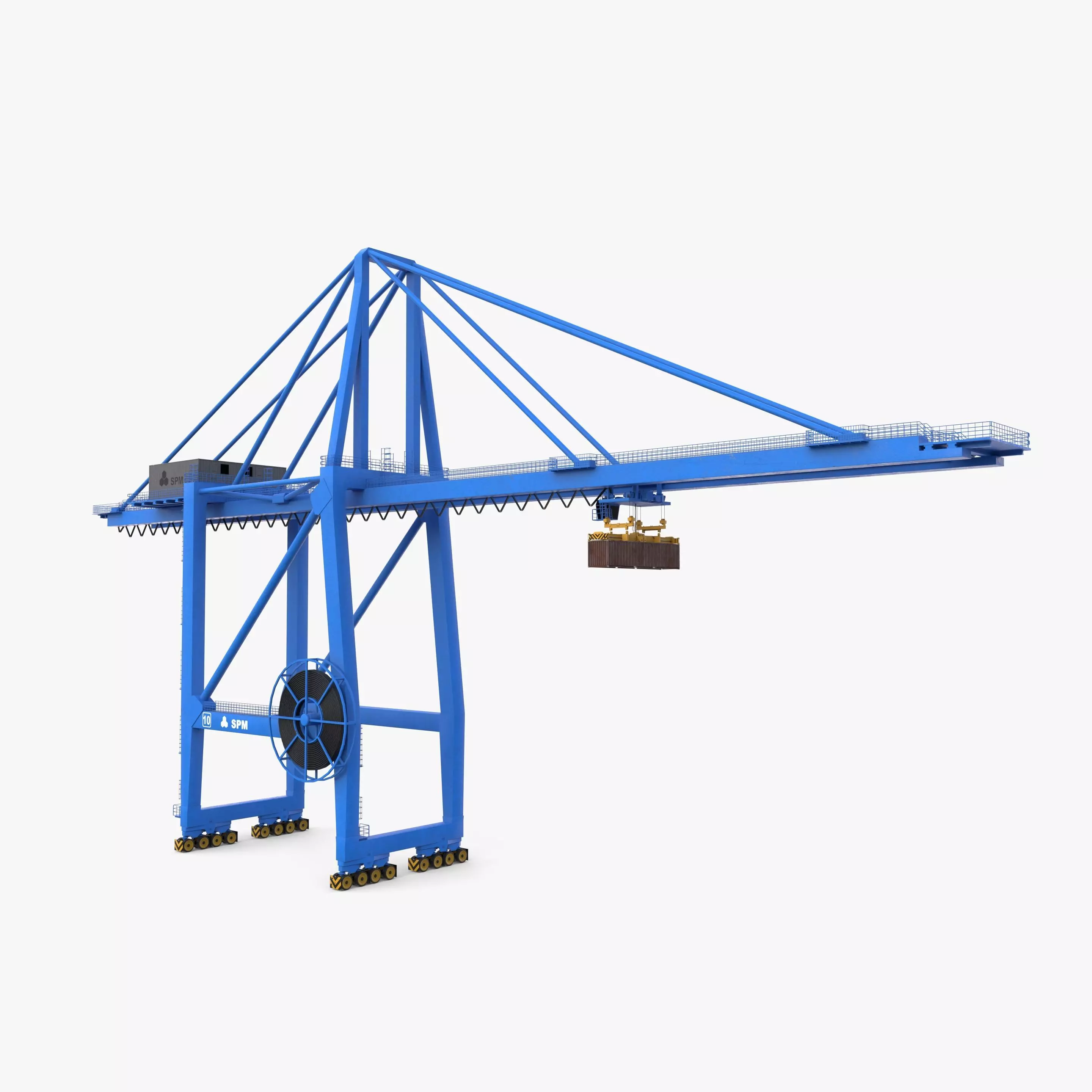 Port Crane V2 3D model_0
