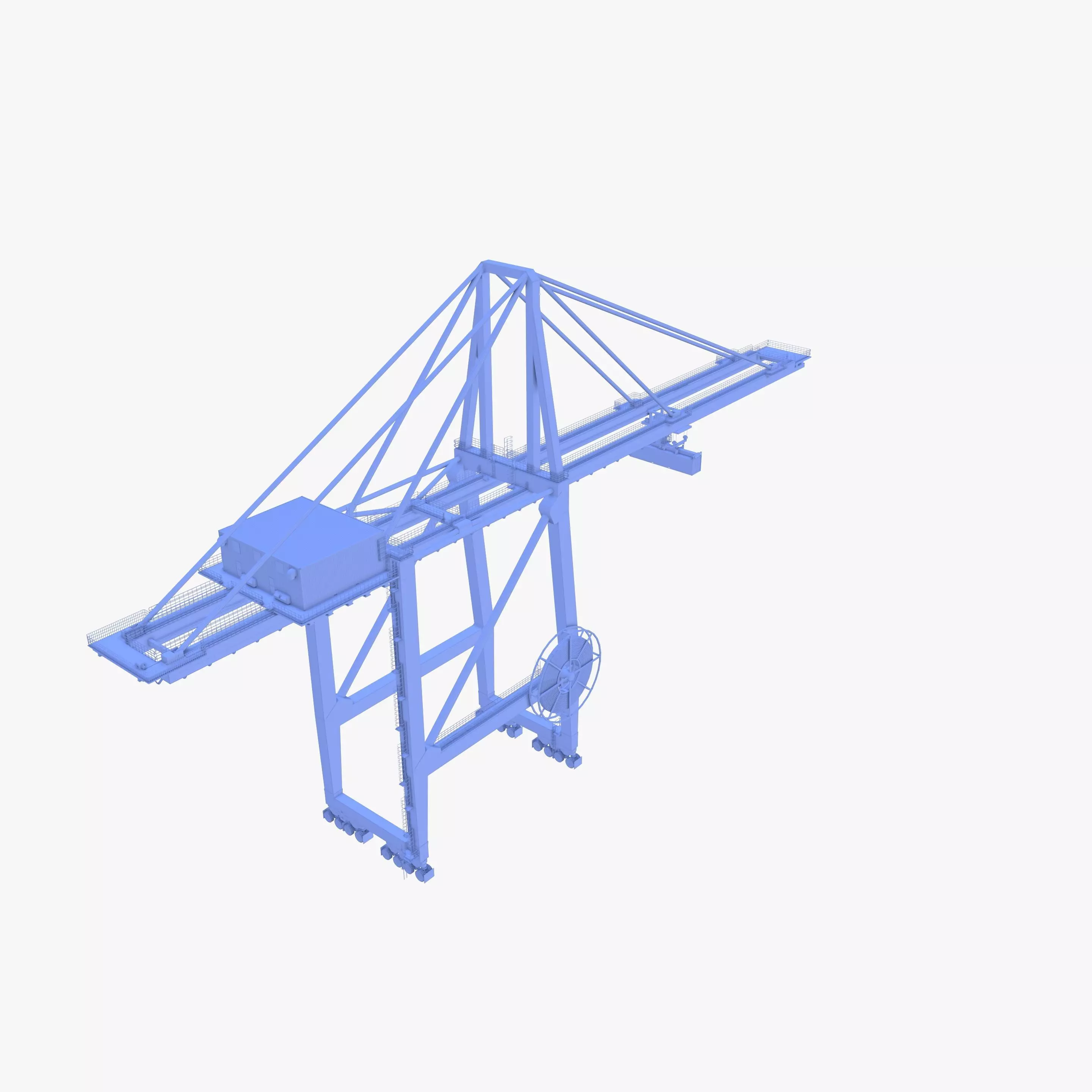 Port Crane V2 3D model_12