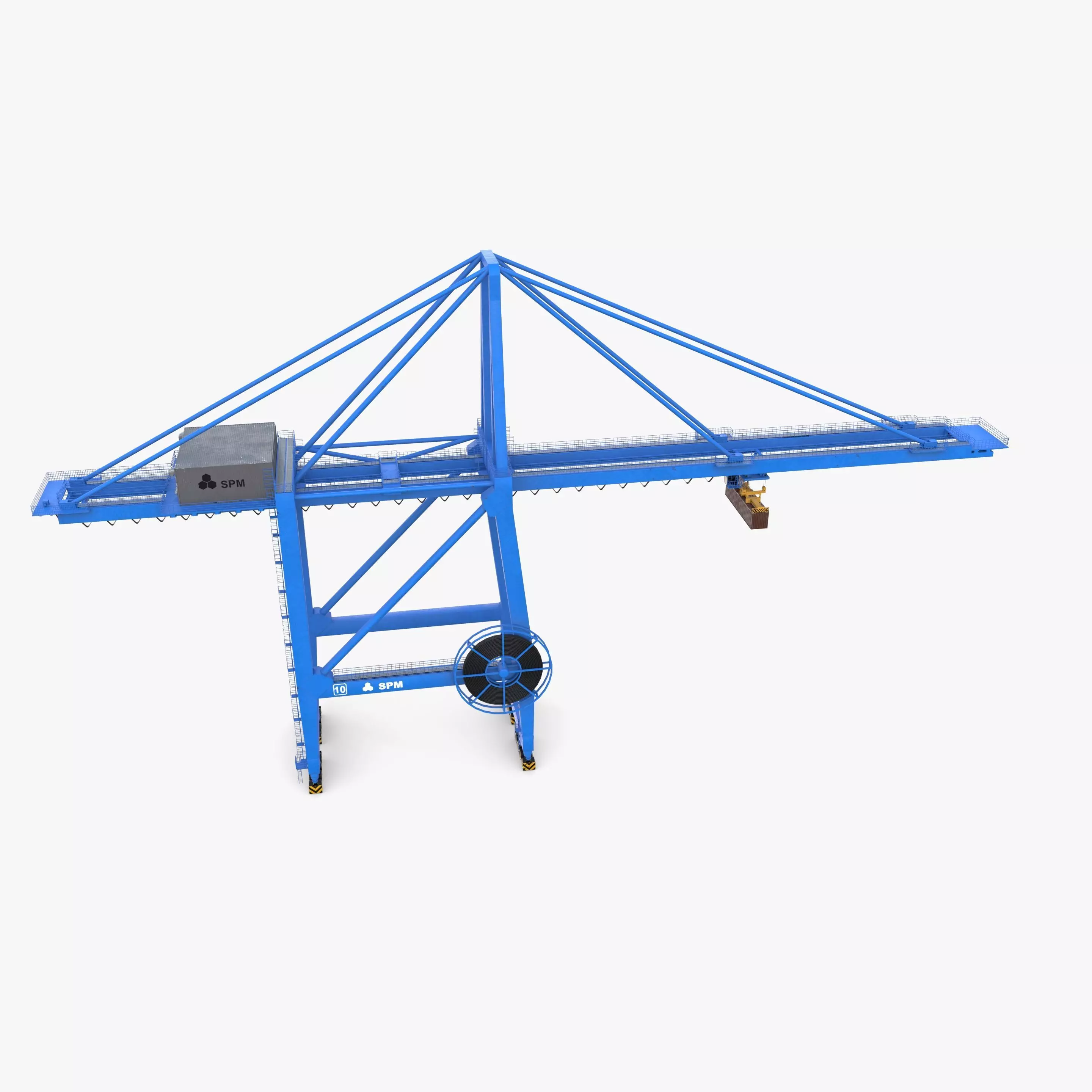 Port Crane V2 3D model_3