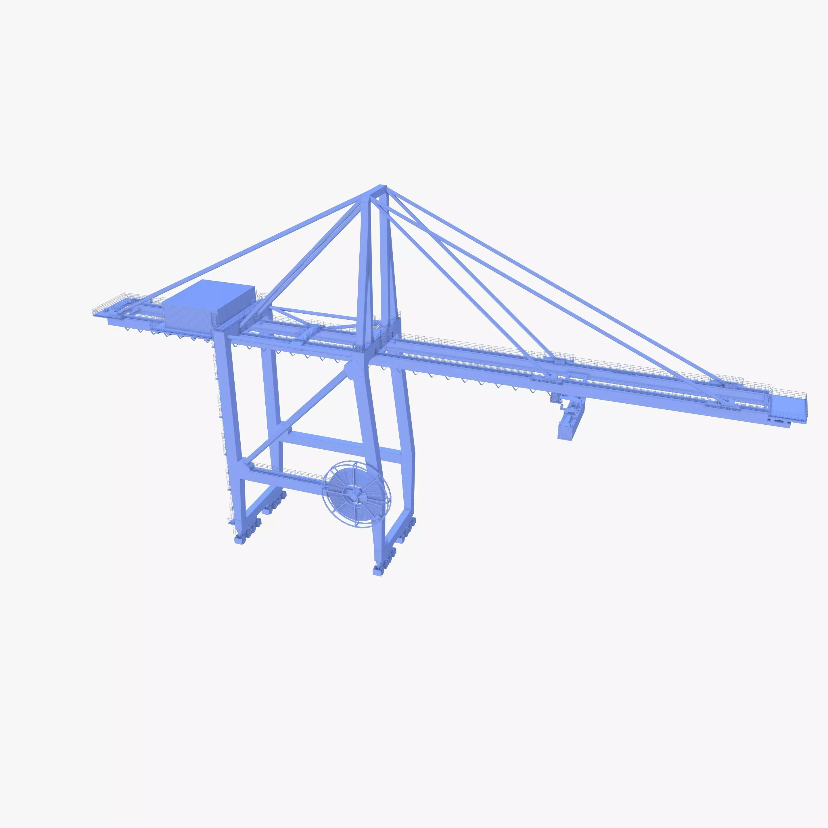 Port Crane V2 3D model_13