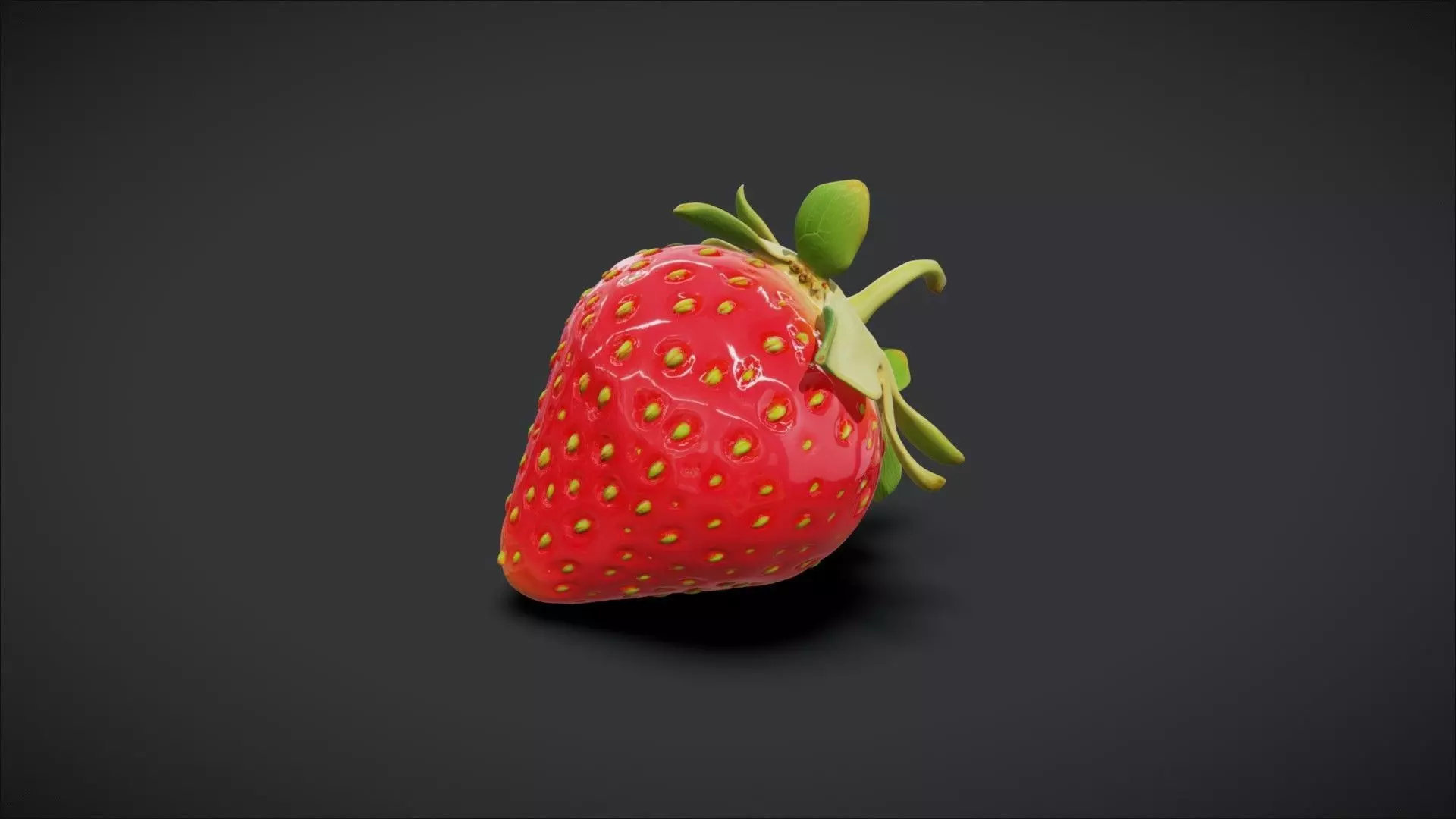 A Strawberry 3D model_1