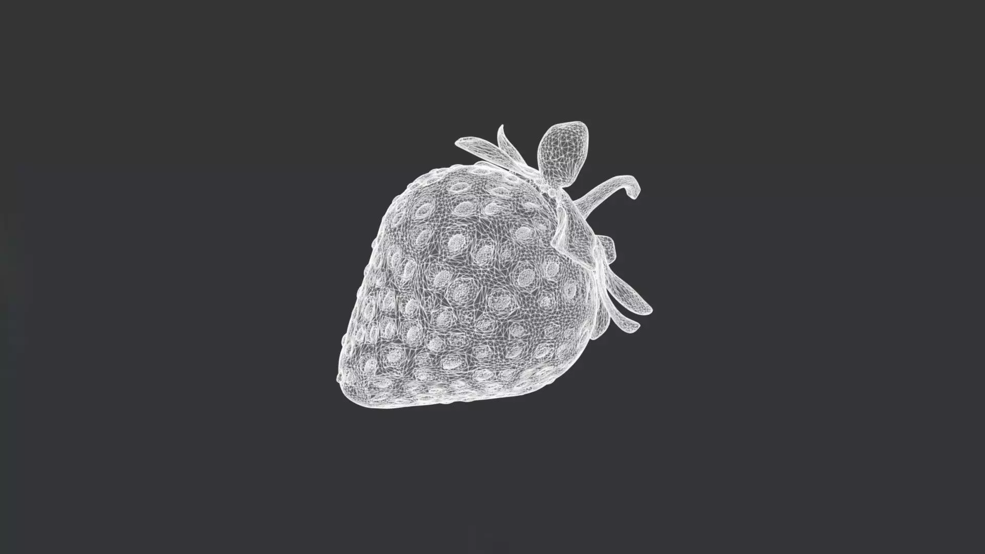 A Strawberry 3D model_3