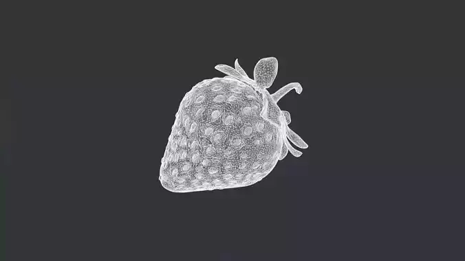 A Strawberry 3D model 4