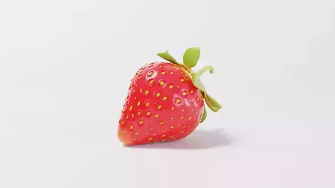 A Strawberry 3D model