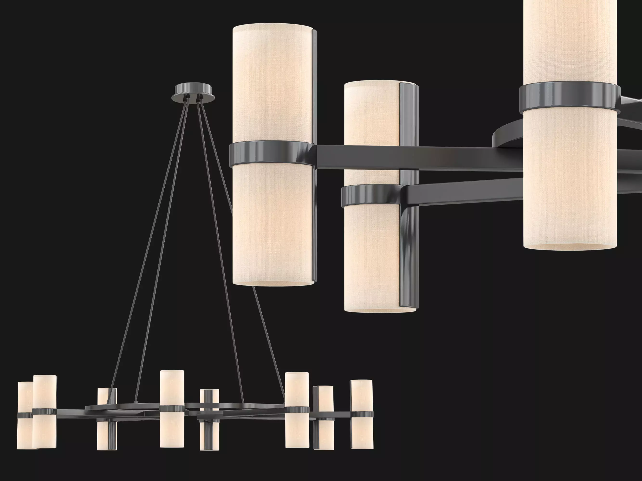 VT Circular Chandelier 3D model_1